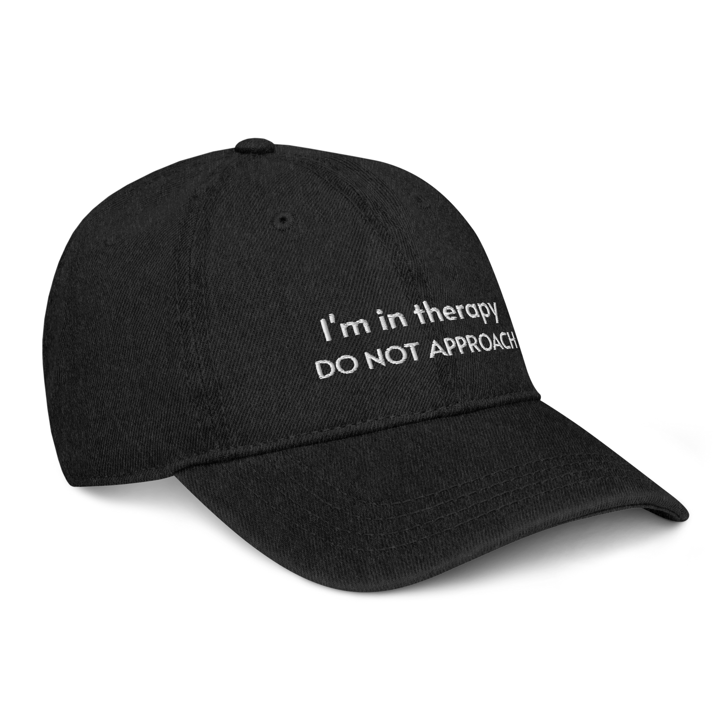 I'm in therapy Denim Cap