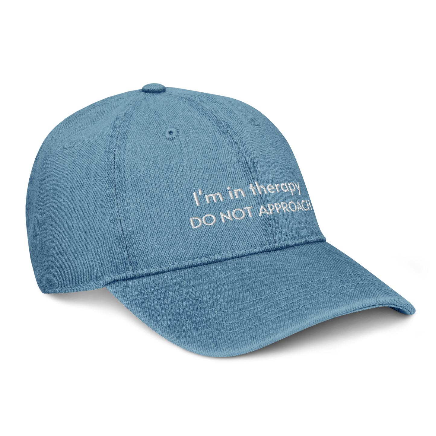 I'm in therapy Denim Cap